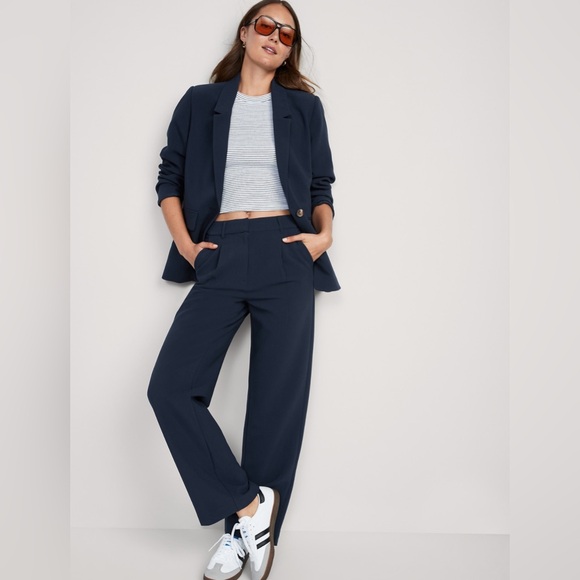 NWT Old Navy Extra High-Waisted Taylor Trousers - Navy - Picture 5 of 10